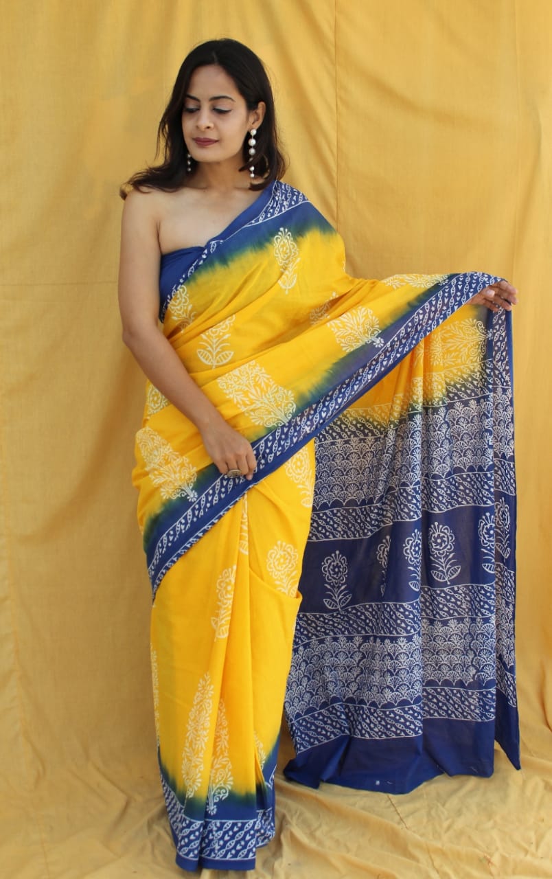 Cotton Mul Mul Saree (MOQ any 6pcs assorted designs)