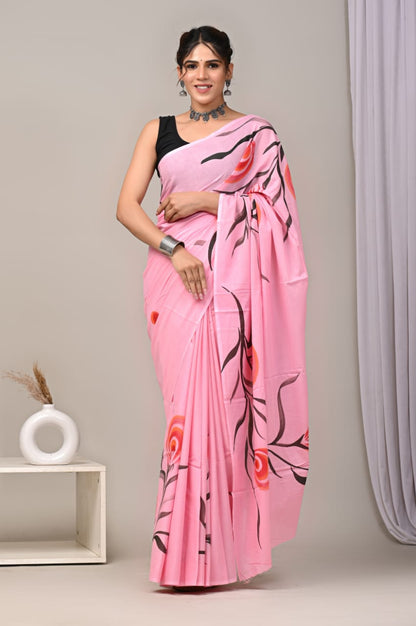Cotton Mul Mul Saree (MOQ any 6pcs assorted designs)