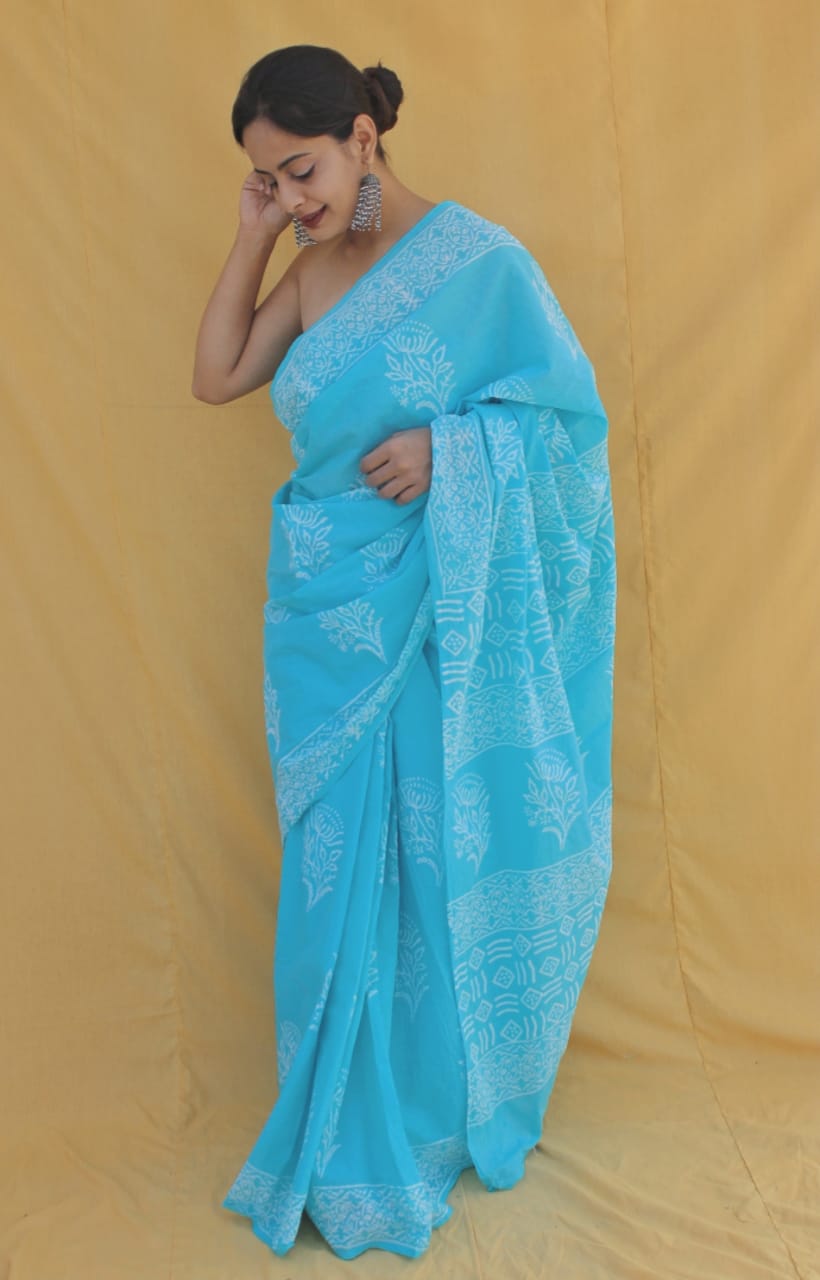 Cotton Mul Mul Saree (MOQ any 6pcs assorted designs)