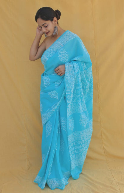 Cotton Mul Mul Saree (MOQ any 6pcs assorted designs)