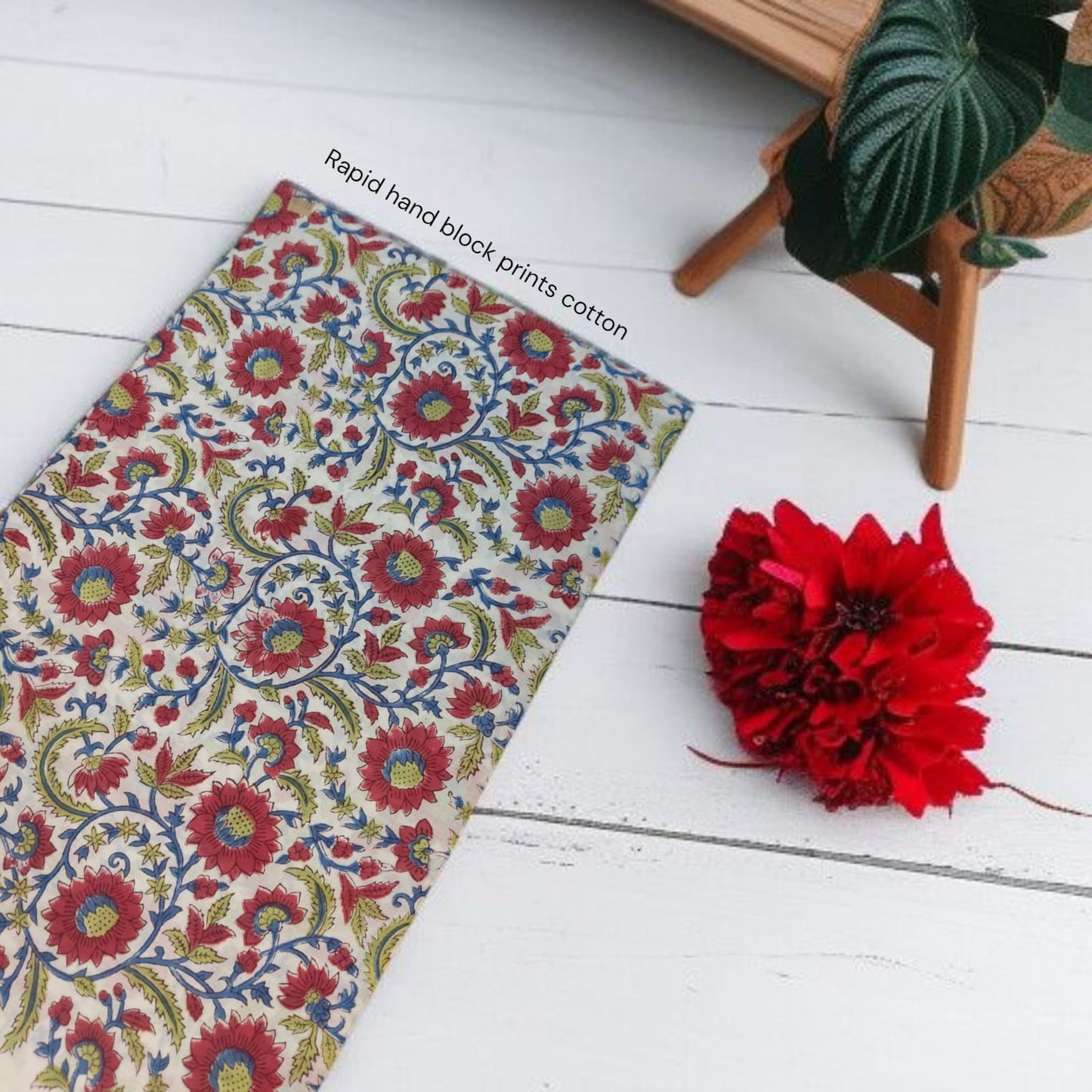 Sanganer Handblock Print fabric (MOQ 1 Thaan)