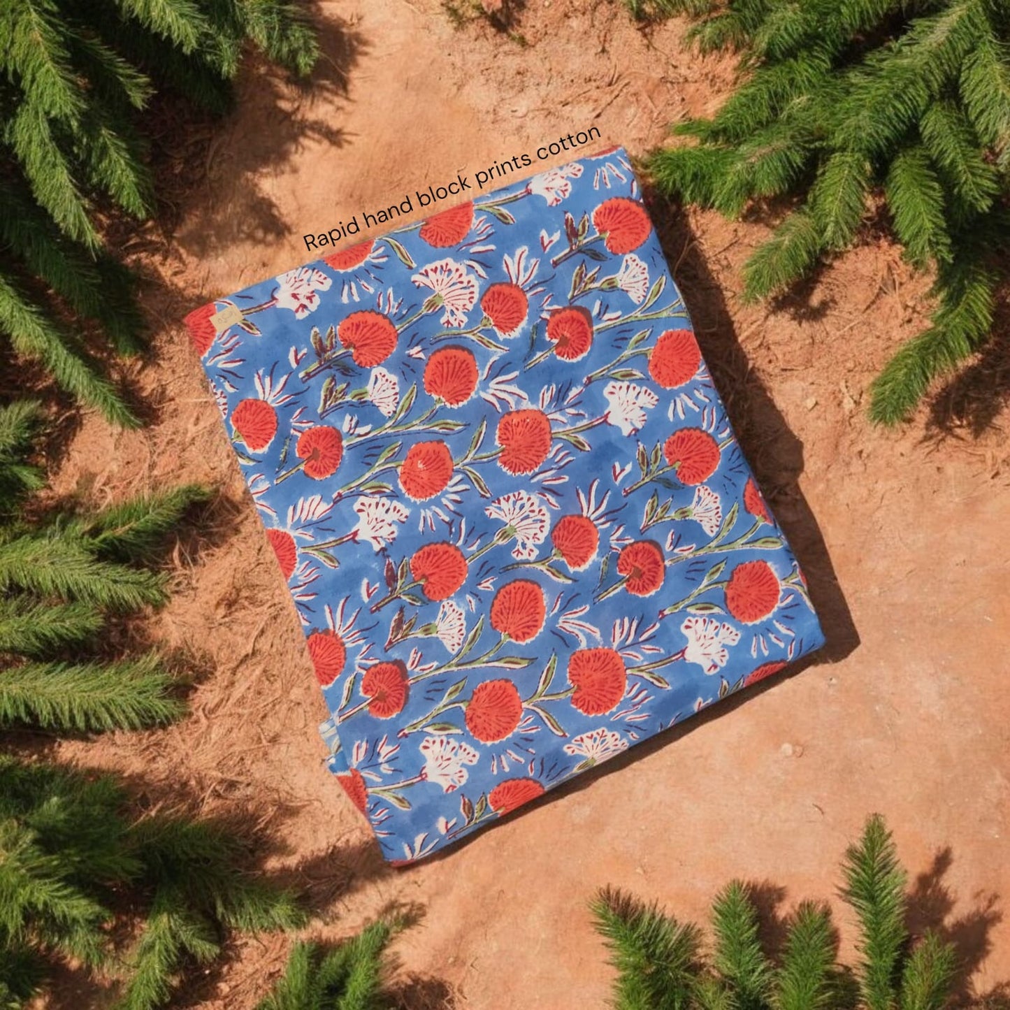 Sanganer Handblock Print fabric (MOQ 1 Thaan)