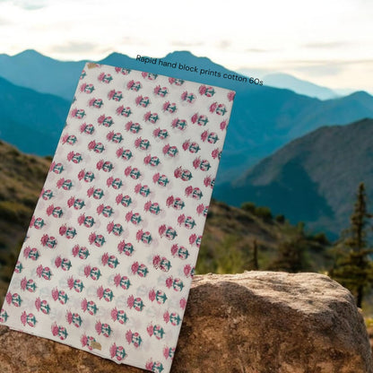 Sanganer Handblock Print fabric (MOQ 1 Thaan)