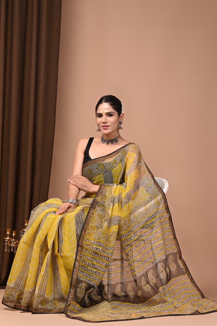 Kota Doriya Saree MOQ 6pcs | Assorted – Fabtexs