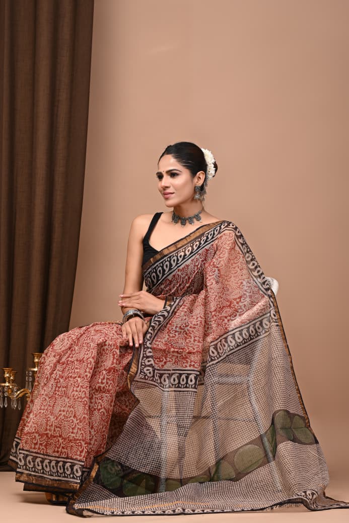 Kota Doriya Saree MOQ 6pcs | Assorted – Fabtexs