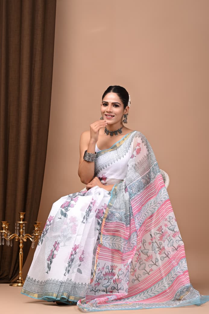 Kota Doriya Saree MOQ 6pcs | Assorted – Fabtexs