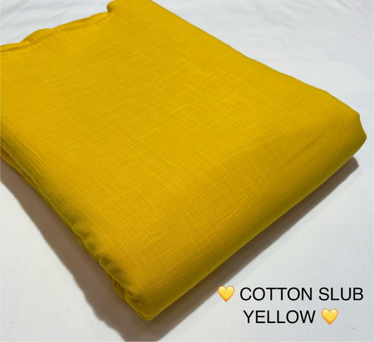 Pure Cotton Plain Slub