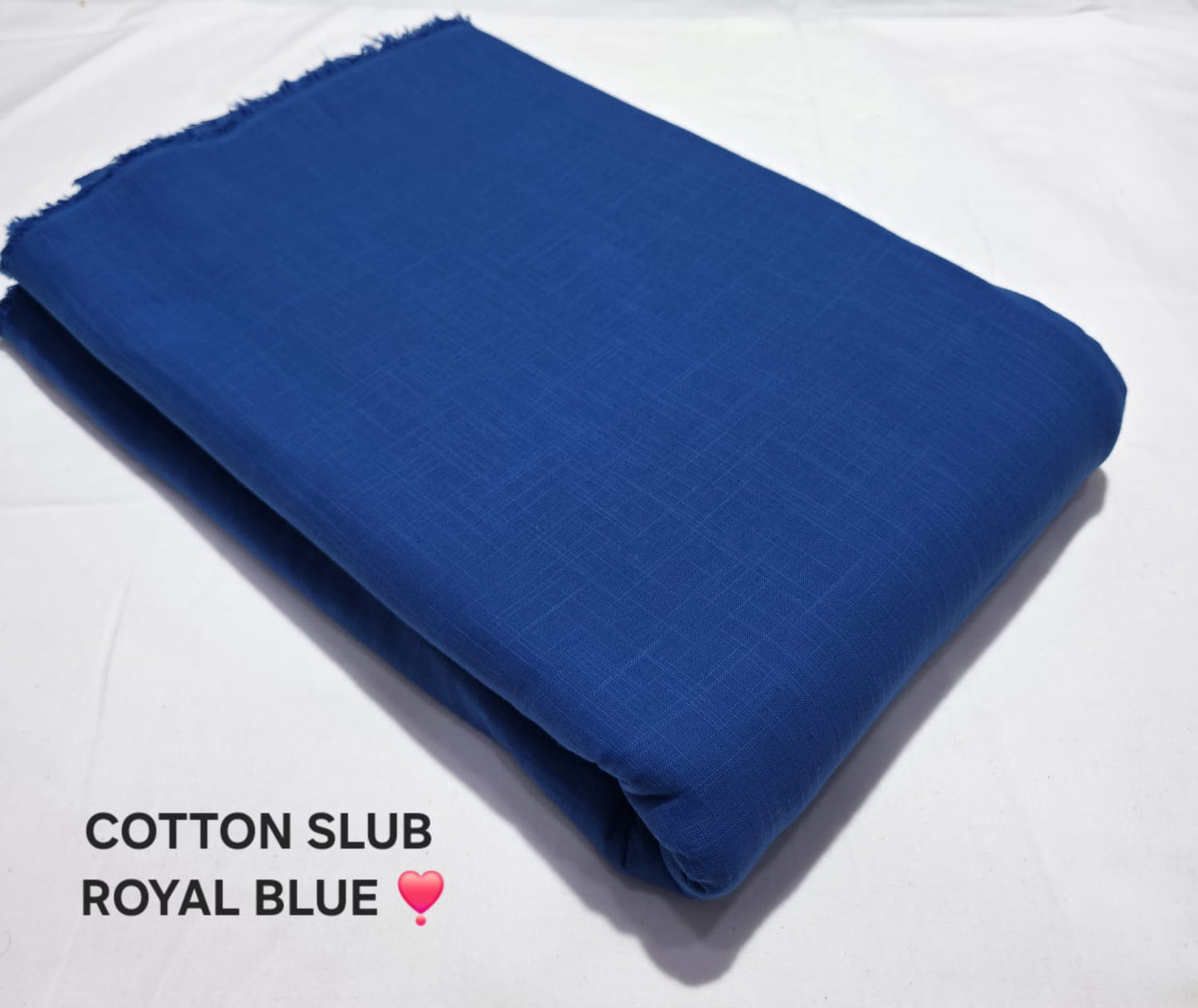 Pure Cotton Plain Slub