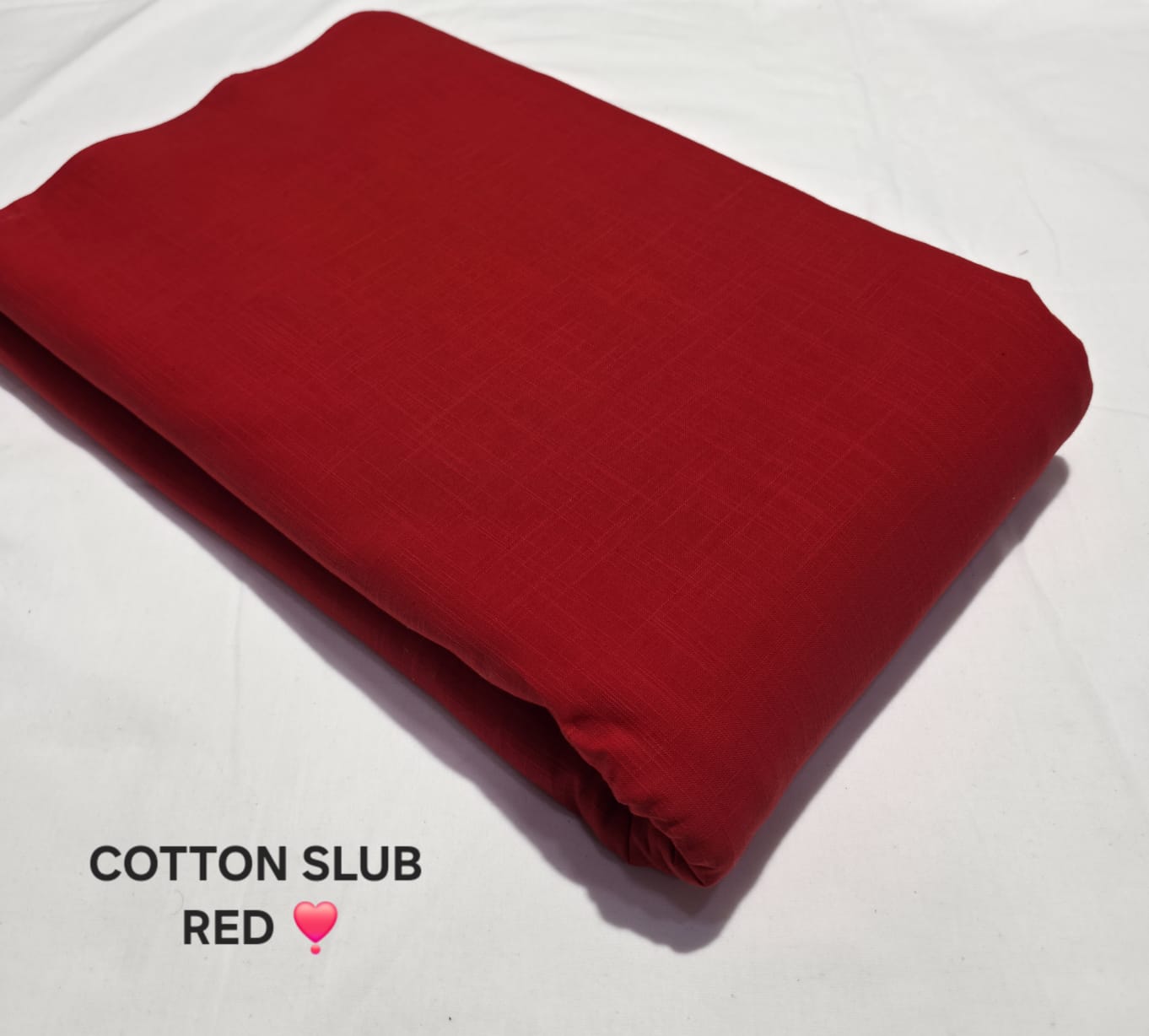Pure Cotton Plain Slub