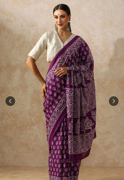 Cotton Mul Mul Saree (MOQ any 6pcs assorted designs)