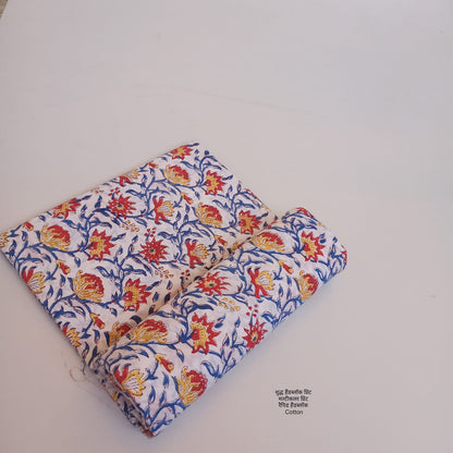Sanganer Handblock Print fabric (MOQ 1 Thaan)