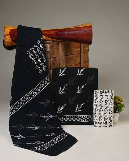 Pure cotton hand block printed suits with cotton dupatta